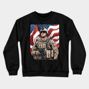 american hero Crewneck Sweatshirt